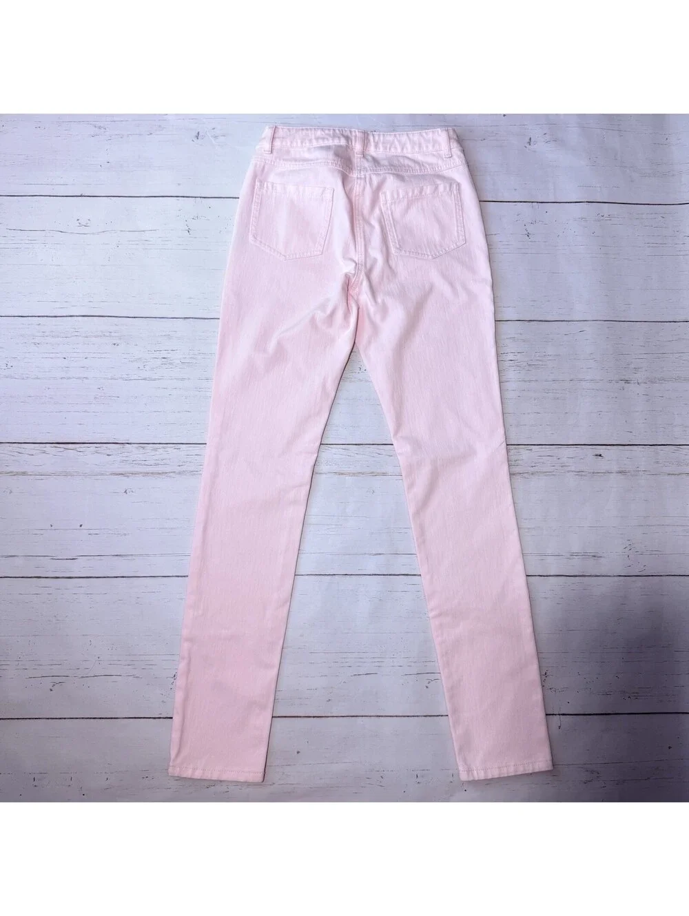 J. Mclaughlin Lexi Jean Pink Straight-Leg 5 Pocket Size 2 Full Length Pants